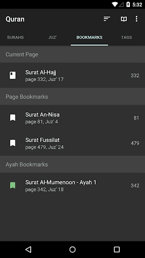 Mise à jour Quran pour Android dernière version - Capture d'écran Android 3
