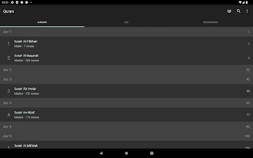Mise à jour Quran pour Android dernière version - Capture d'écran Android 9